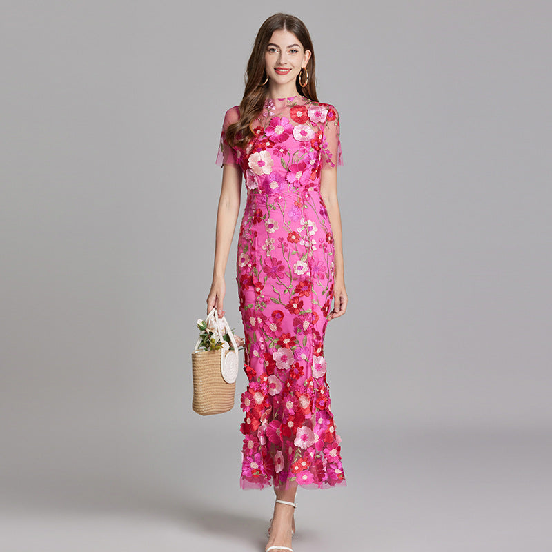 Ärmelloses Damenkleid Lang Maxi-Style