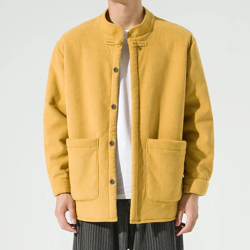 Herren Cordjacke Große Taschen Trendy Style