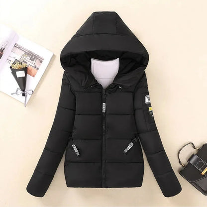 Warme Winterjacke Gefüttert Kapuze