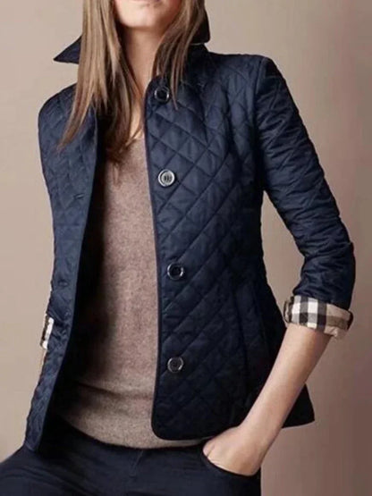 Elegante Winterjacke Diamant Steppung