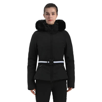 Damen Skijacke Winter Gemustert Warm