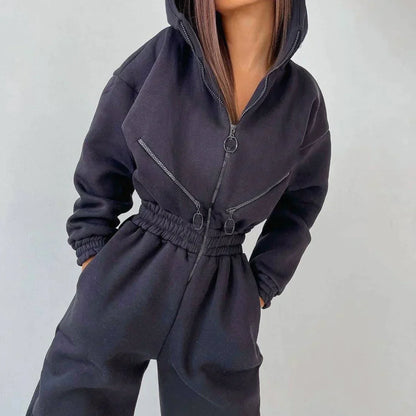 Stylischer Winter-Overall Damen