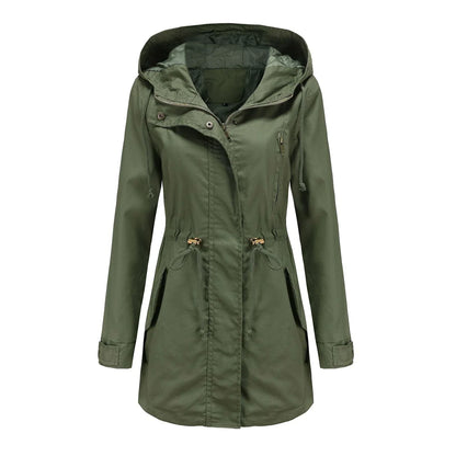 Lange Regenjacke Waterproof Damen