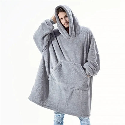 Großer Flanell Hoodie für Herren Damen