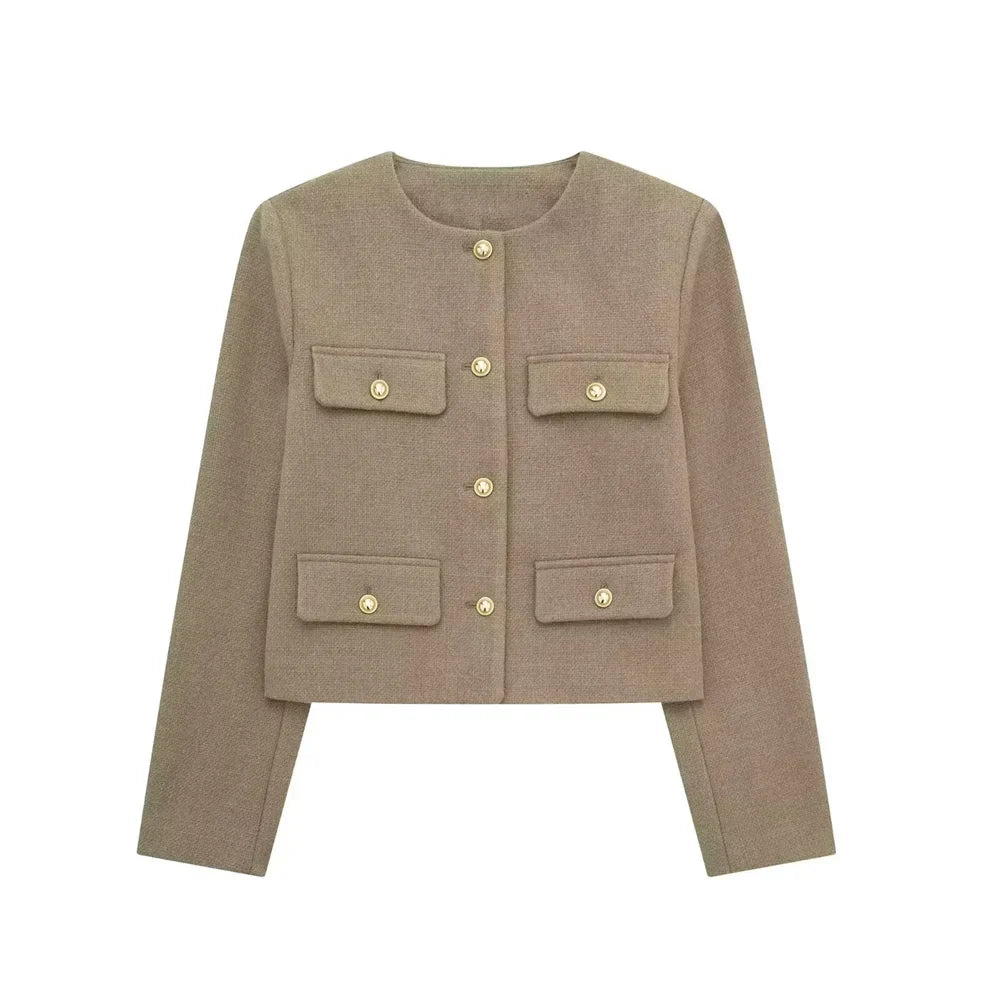 Stilvolle Damenblazer Kurz Elegant