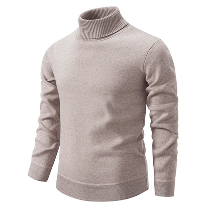 Bequemer Rollkragenpullover Herren Baumwolle