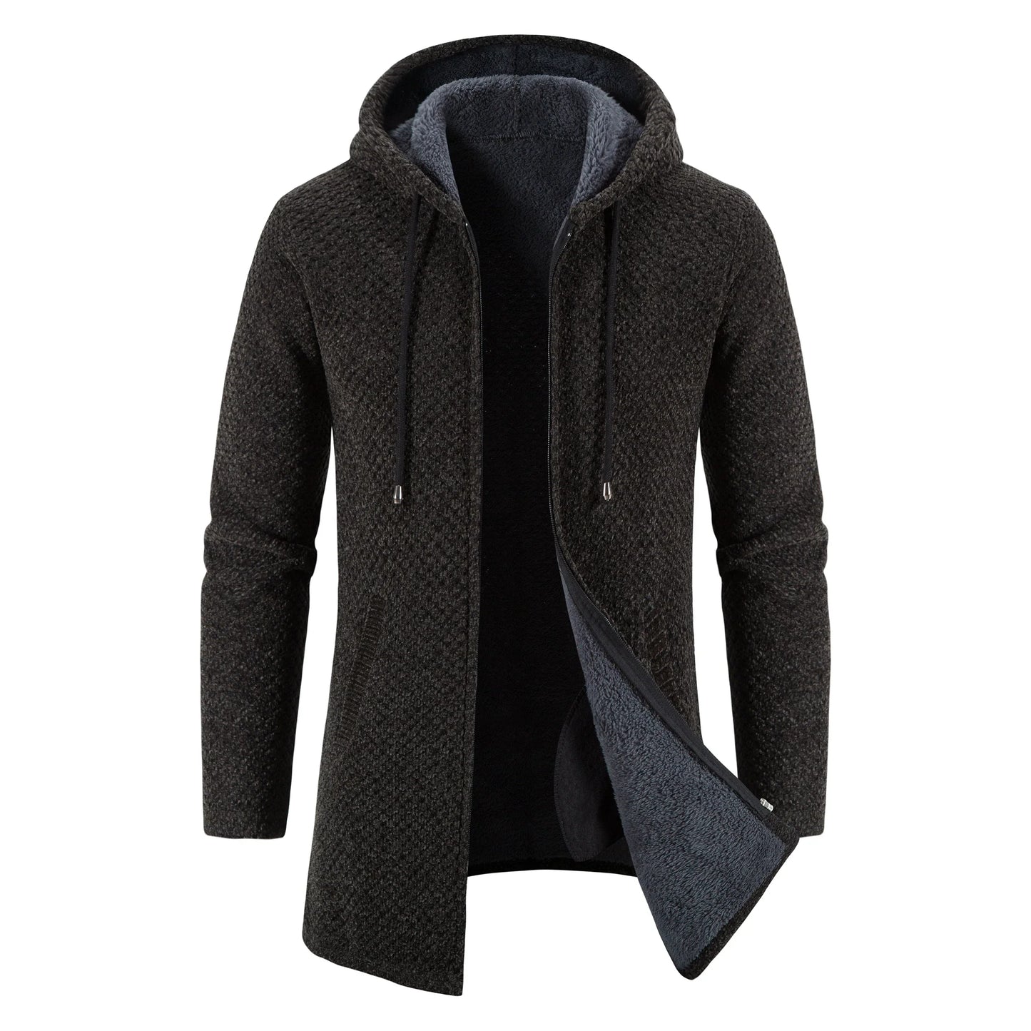 Warme Winterjacke Dickes Fleece Innenausstattung