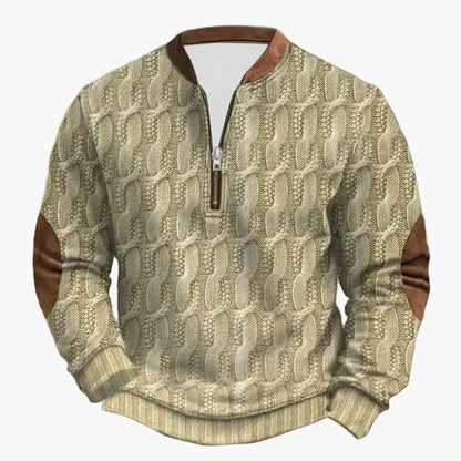 Outdoor Langarm-Pullover Stehkragen