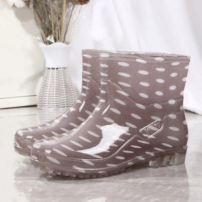 Wasserdichte Gummistiefel Mittelhoch Bedruckt Rutschfest