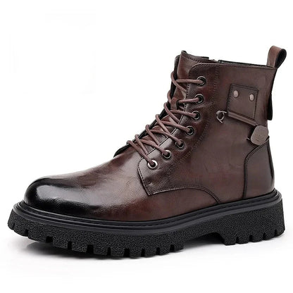 Herren Stiefel Schnürschuhe Höhe Knöchel