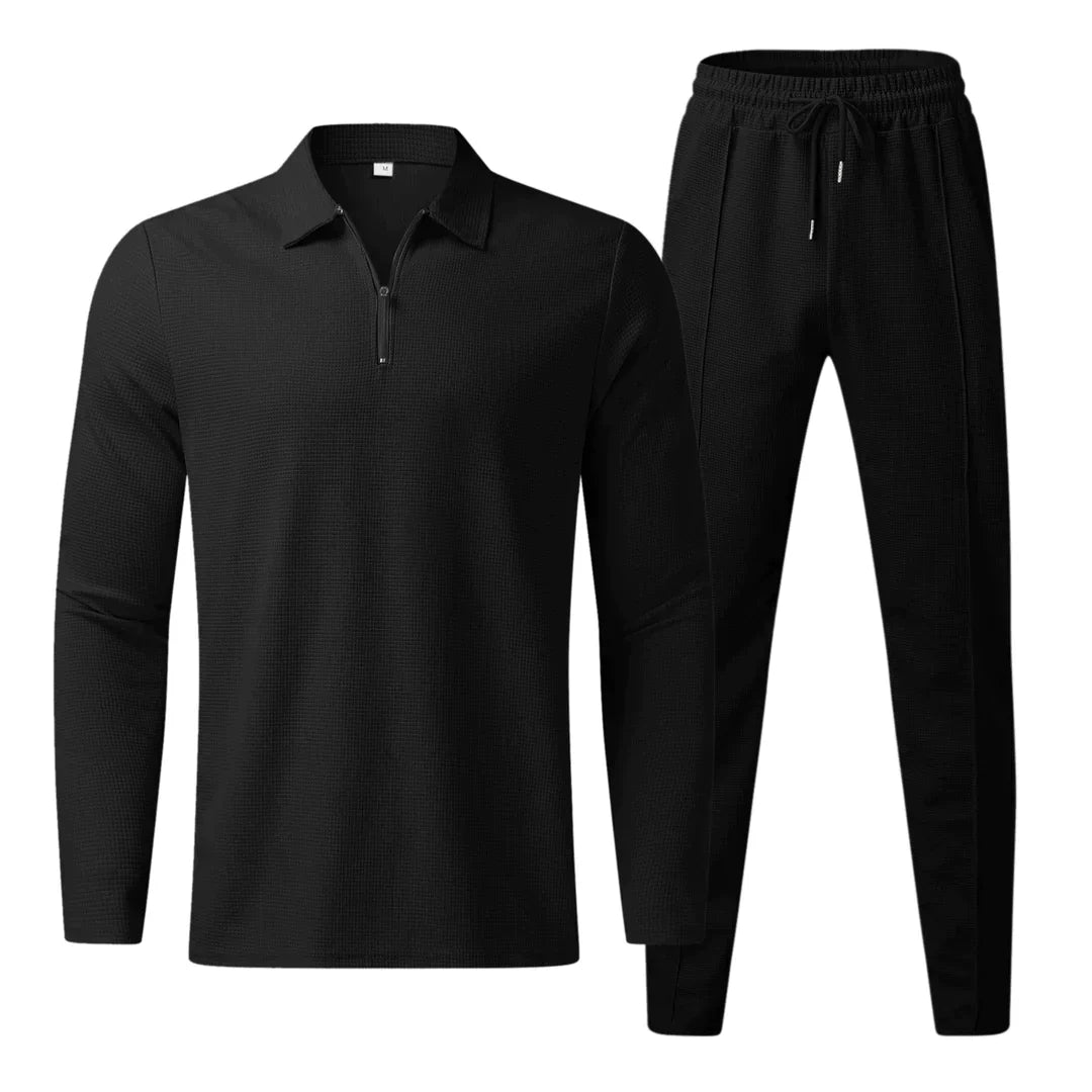 Männer-Set Langarmshirt und Hose Modern Elegant - IdealeKleiden