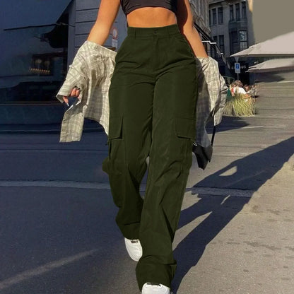 Damen Cargo-Hose Bequem Mit vielen Taschen