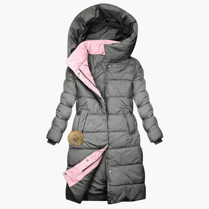 Winter Steppmantel Damen | Langer, Winddichter Parka Mantel