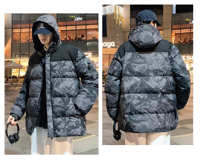 Militär Steppjacke Tarnmuster - IdealeKleiden