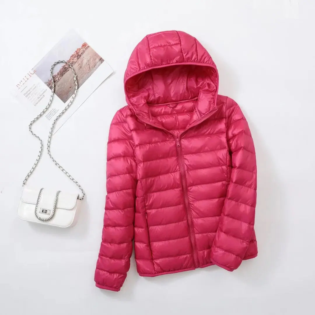 Kapuzen-Daunenjacke Warm Winter