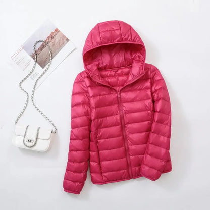 Kapuzen-Daunenjacke Warm Winter