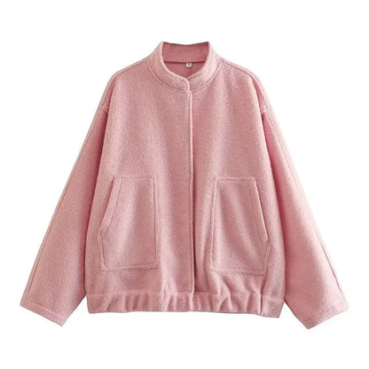 Übergroße Grobgestrickte Herrenjacke