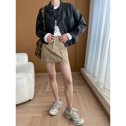 Modische Warriors of Light Lederjacke