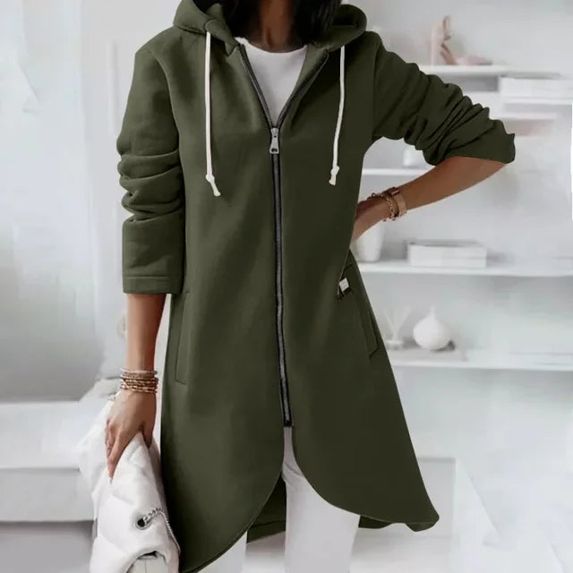 Stylischer Cardigan Kapuze Frauen