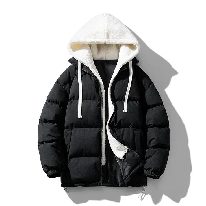 Herren Lederjacke Stehkragen Style - IdealeKleiden