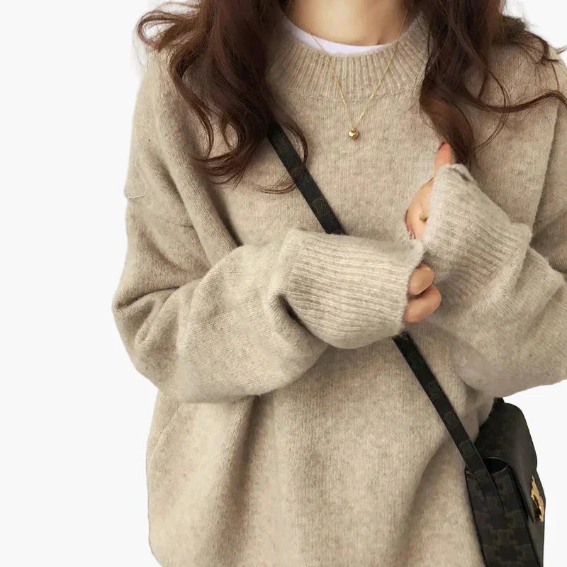 Kuschelige Oversize Strickpullover Herbst Winter Mode
