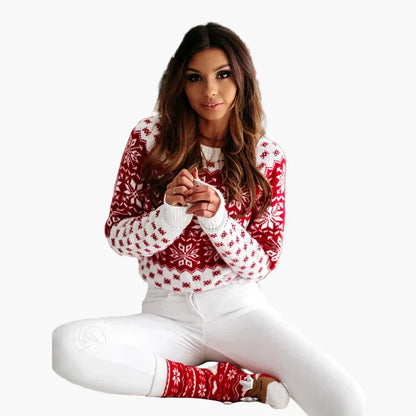 Winterpullover Skandinavisch Weihnachtsstrick - IdealeKleiden