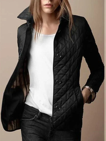 Elegante Winterjacke Diamant Steppung