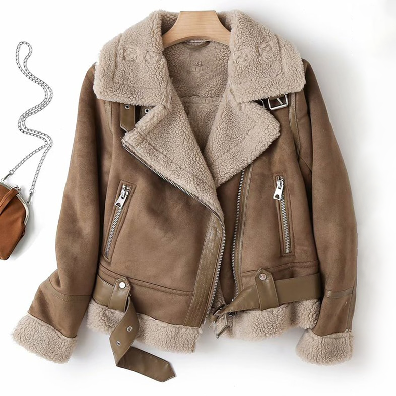 Stylische Bomberjacke Premium Kunstleder