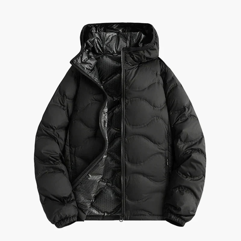 Warme Steppjacke mit Kapuze - Outdoor Winterjacke