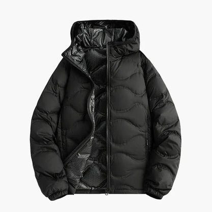 Warme Steppjacke mit Kapuze - Outdoor Winterjacke