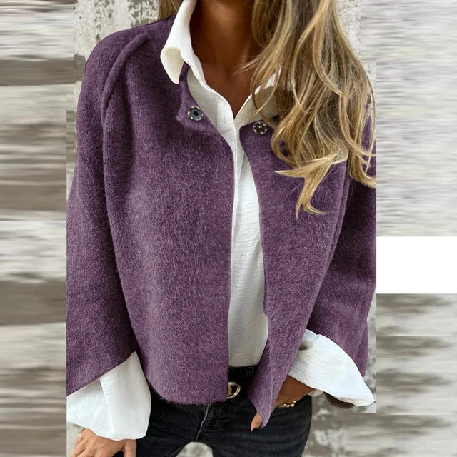 Modische Kurzjacke Elegant Knöpfe