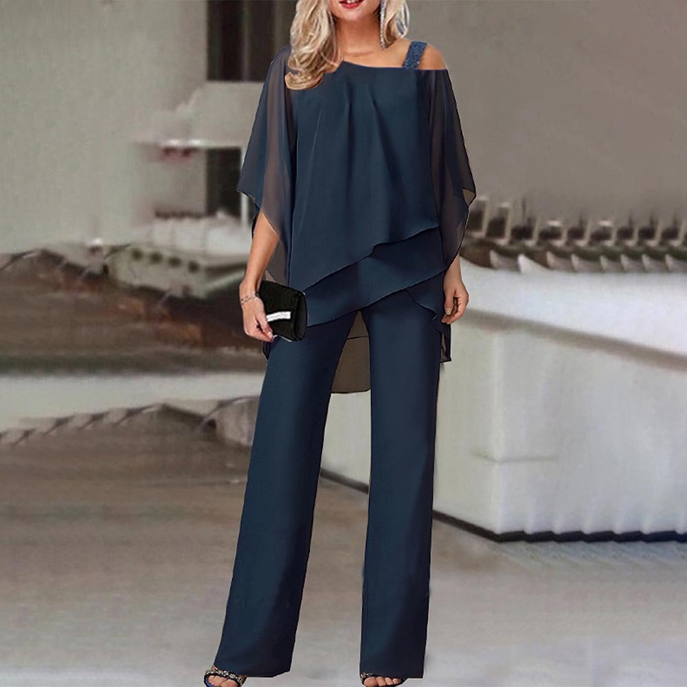 Damen Zweiteiler Set | Elegant Cold Shoulder Outfit