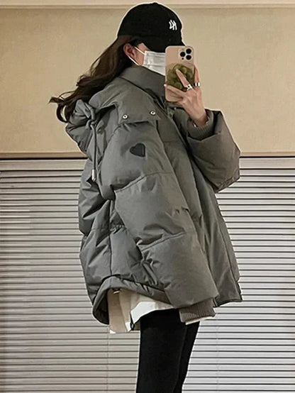 Warm gepolsterte Winterjacke Damen