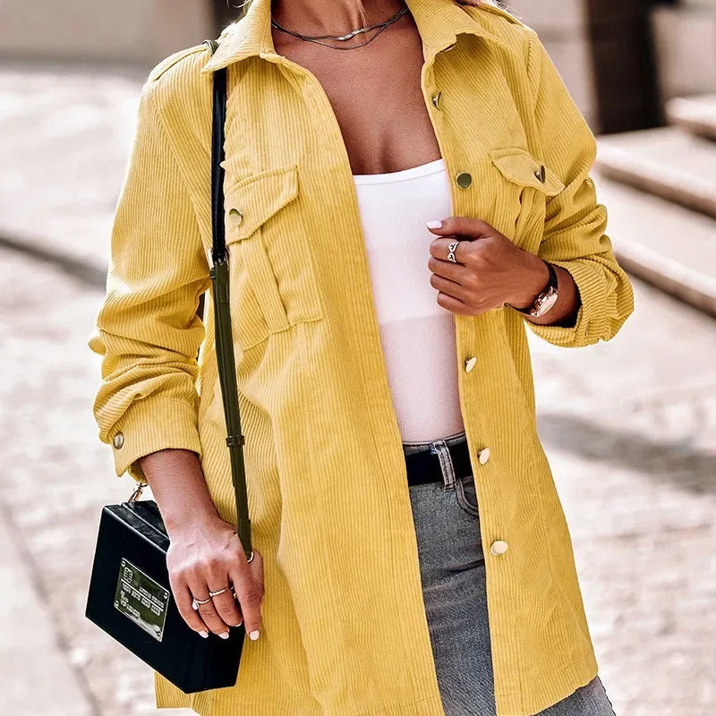 Elegante Damen Velour Jacke