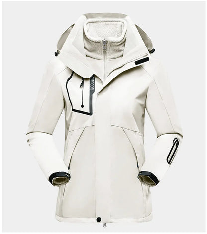 Praktische Damenjacke 3-in-1 Outdoor Schutz