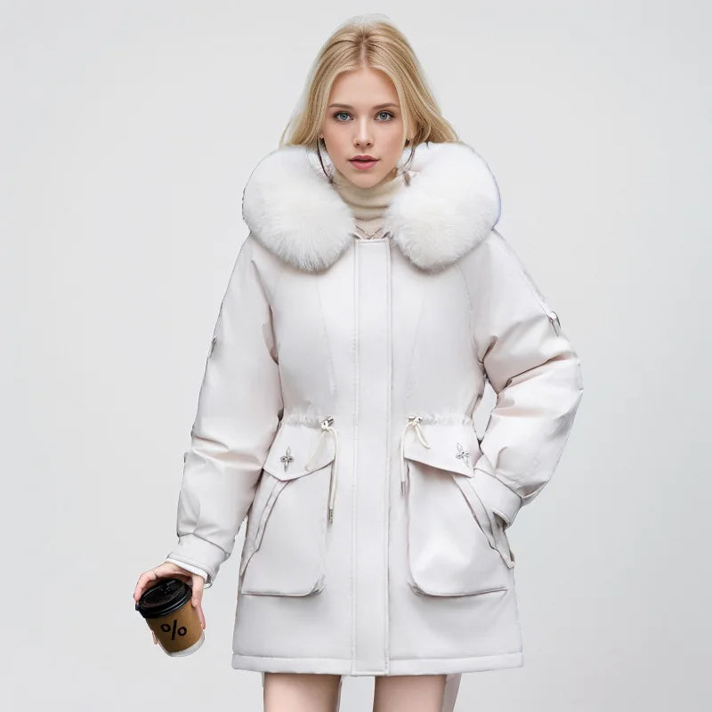 Elegante Kunstfell Jacke Moderner Style