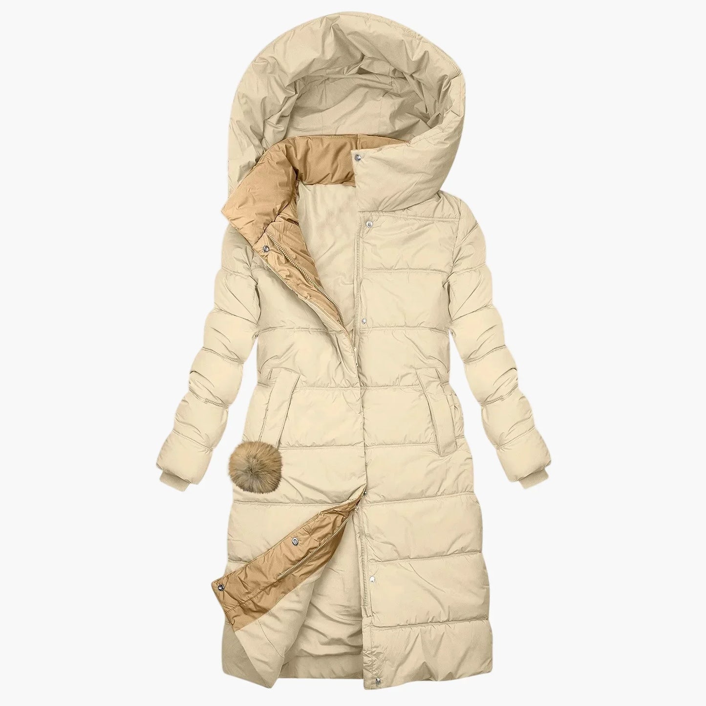 Winter Steppmantel Damen | Langer, Winddichter Parka Mantel