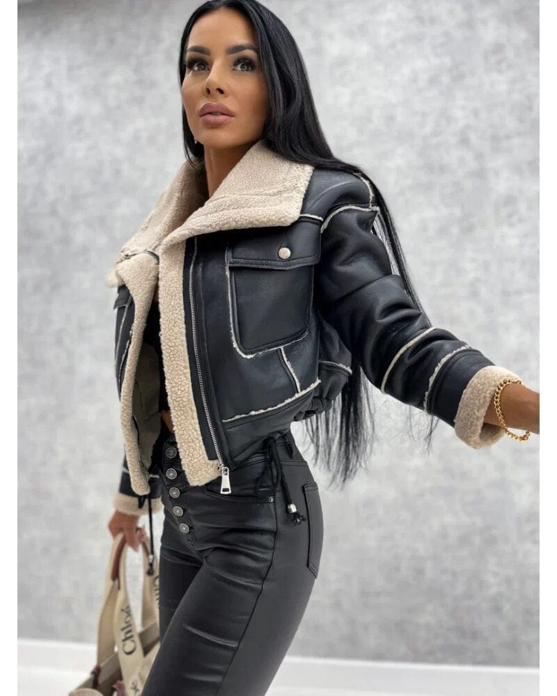 Warme Winterjacke Chic Damenkollektion