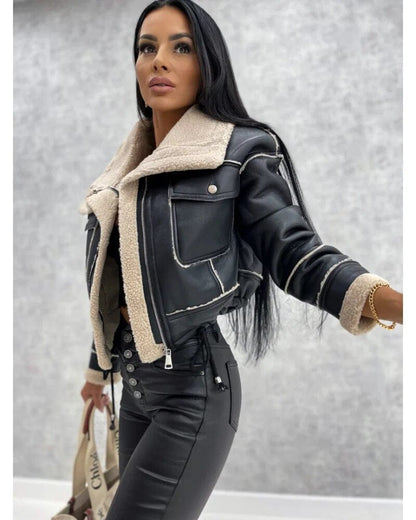 Warme Winterjacke Chic Damenkollektion