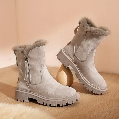 Winterstiefel Damen Knöchelhoch Warm