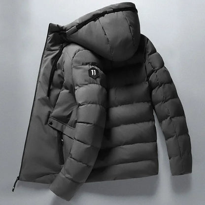 Warme Winterjacke Damen Gepolstert Kapuze - IdealeKleiden