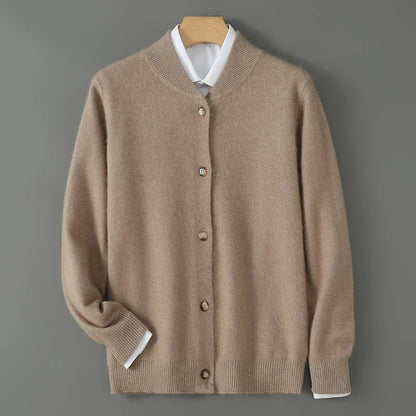 Damen Strickjacke Soft mit Knöpfen Vorne