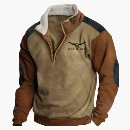 Stylischer Pullover Western Look Ethno Muster Outdoor