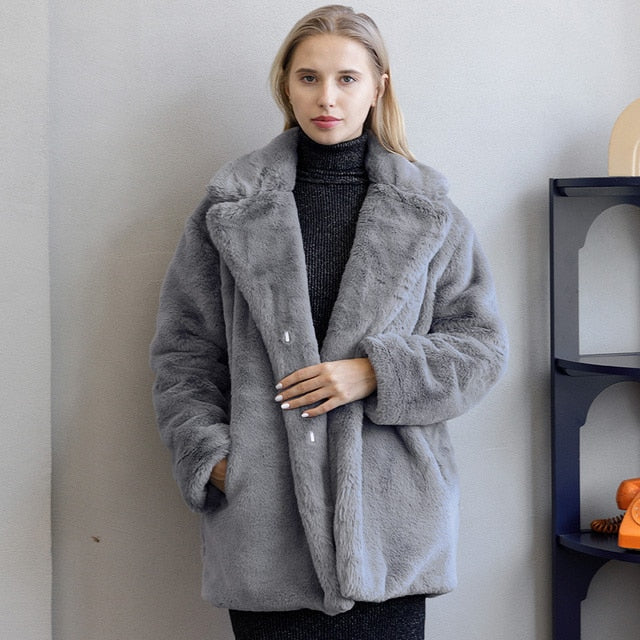 Winterjacke Faux Fur Warm & Stylish