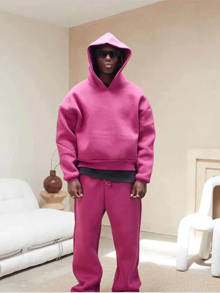 Bequemer Oversized Sportanzug Männer