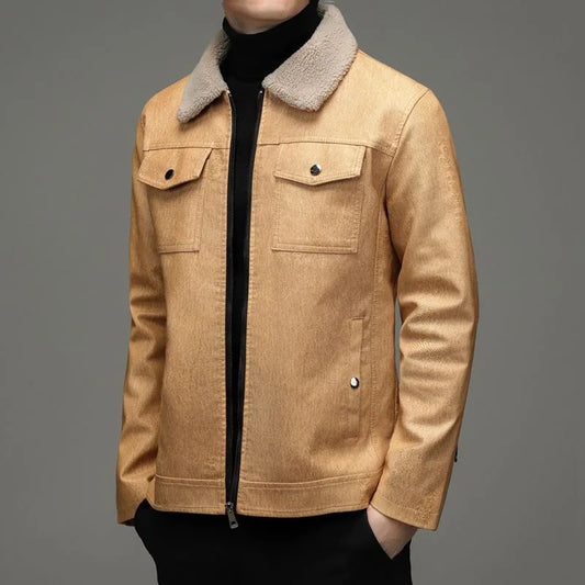 Herren Herbstjacke Warm Elegant - IdealeKleiden