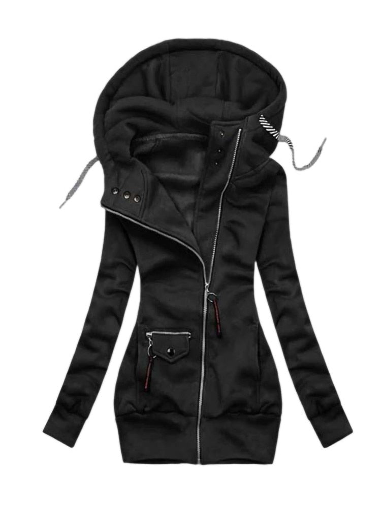 Praktische Winterjacke Langärmlig Kapuze