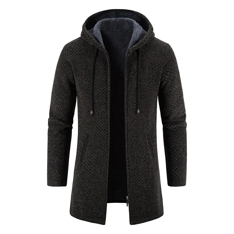 Warme Winterjacke Dickes Fleece Innenausstattung