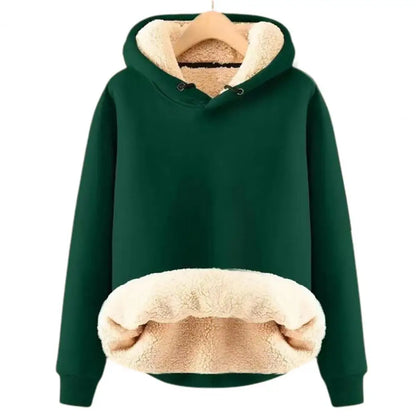 Warmes Hoodie Frau Weich Fleece
