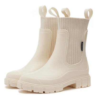 Wasserdichte Stiefeletten Damen Chunky Sohle